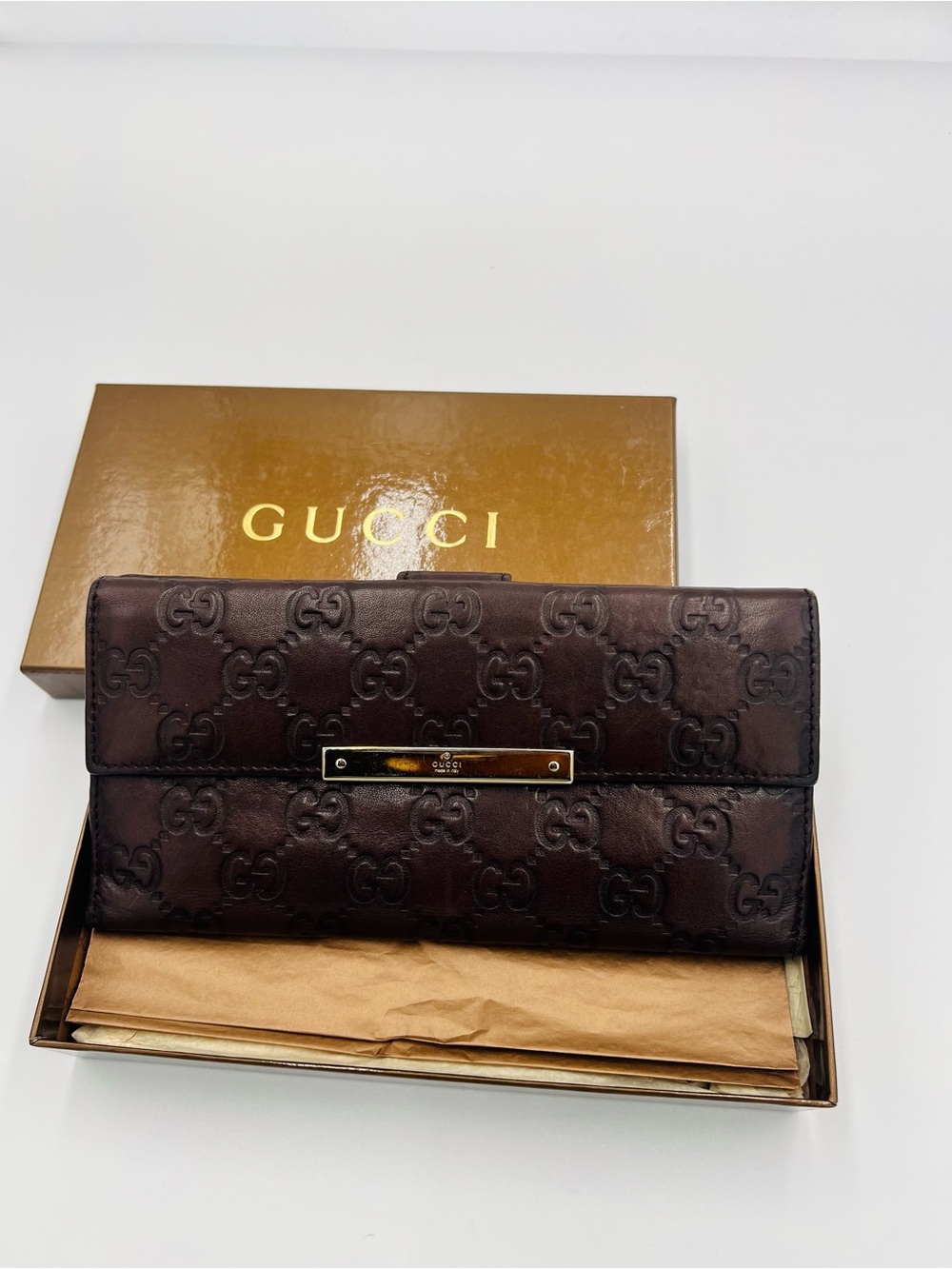 Gucci Guccissima Continental Wallet